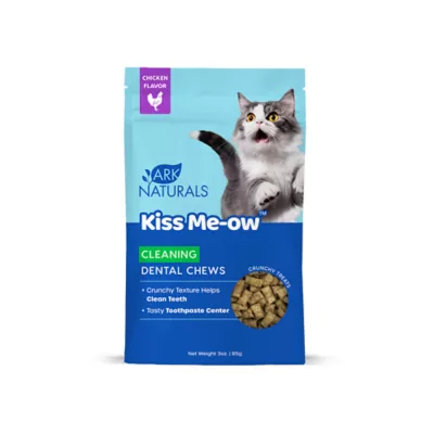 Product Ark Naturals Kiss Me-ow Cleaning Dental Chews Crunchy Cat Treats - Chicken