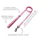 Product Sassy Woof Barbie Malibu Dog Leash: 5-ft long