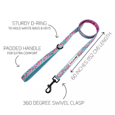 Product Sassy Woof Barbie On a Roll Dog Leash: 5-ft long