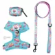 Product Sassy Woof Barbie On a Roll Dog Harness, Leash and Waste Bag Holder Bundle