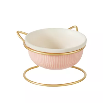Product Whisker City® Ribbed Elevated Ceramic Cat Bowl