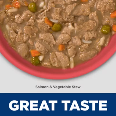 Product Hill's Science Diet Sensitive Stomach & Skin Puppy Wet Dog Food - Salmon & Vegetable Stew, 12.5 oz