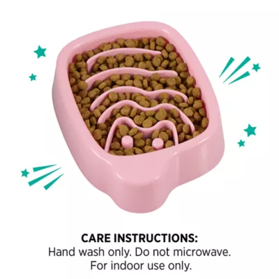 Product Whisker City® Pink Slow Feeder Cat Bowl