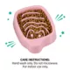 Product Whisker City® Pink Slow Feeder Cat Bowl