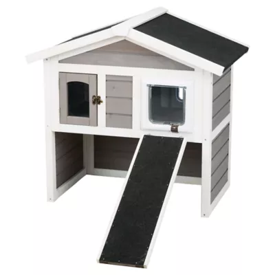 Product TRIXIE Natura Insulated Cat Home 2-Story with Ramp
