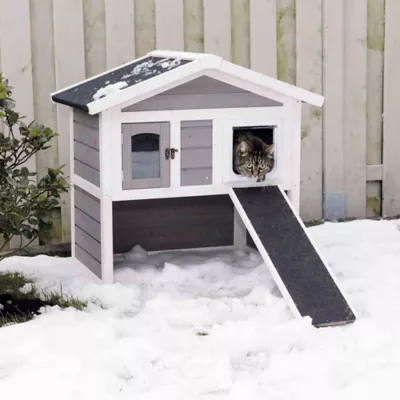 Product TRIXIE Natura Insulated Cat Home 2-Story with Ramp