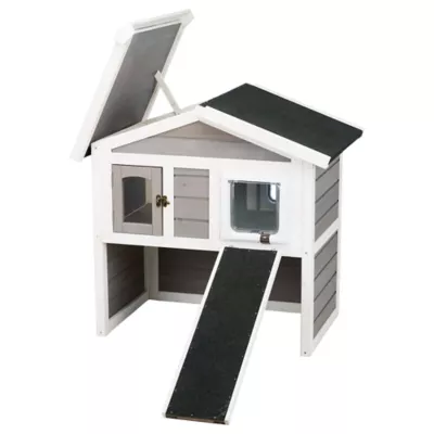 Product TRIXIE Natura Insulated Cat Home 2-Story with Ramp