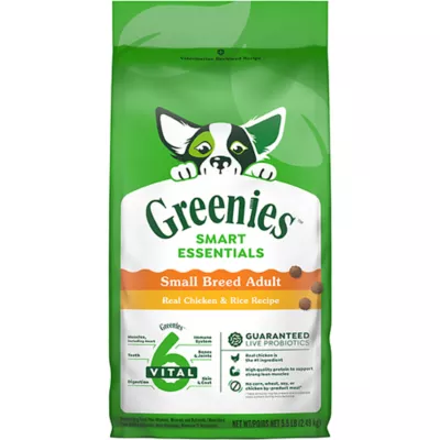 Product Greenies Smart Essentials Small Breed Adult High Protein Dry Dog Food Chicken & Rice, 5.5 lb. Bag
