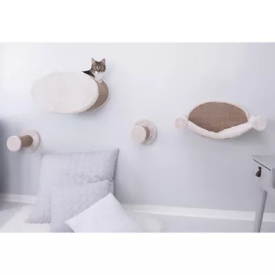 Product TRIXIE Wall Mounted Cat Lounge Set Hammock and Condo with Two Steps