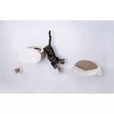 Product TRIXIE Wall Mounted Cat Lounge Set Hammock and Condo with Two Steps