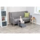 Product TRIXIE 3-Step Foldable Velour Pet Stairs with Storage, Gray