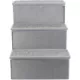 Product TRIXIE 3-Step Foldable Velour Pet Stairs with Storage, Gray