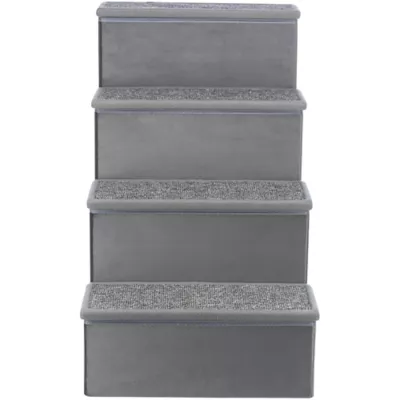 Product TRIXIE Velour Foldable 4-Step Pet Stairs with Storage