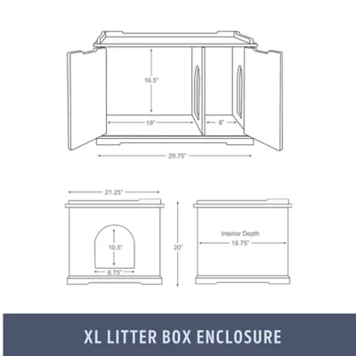 Product TRIXIE XL Furniture Style Litter Box Enclosure and Pet Home