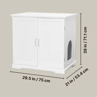 Product TRIXIE XL Wooden Litter Box Enclosure with Storage Drawer