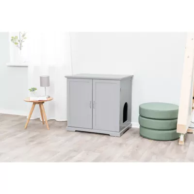 Product TRIXIE XL Wooden Litter Box Enclosure with Storage Drawer