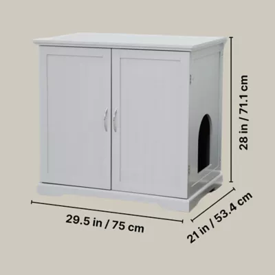 Product TRIXIE XL Wooden Litter Box Enclosure with Storage Drawer