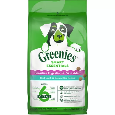 Product Greenies Smart Essentials Sensitive Digestion & Skin Adult Dry Dog Food Lamb & Brown Rice, 6 lb. Bag