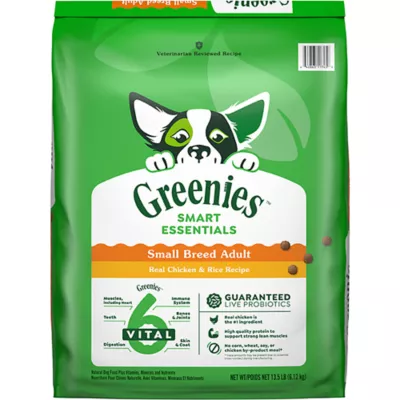 Product Greenies Smart Essentials Small Breed Adult High Protein Dry Dog Food Chicken & Rice, 13.5 lb. Bag