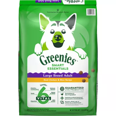 Product Greenies Smart Essentials Adult Large Breed High Protein Dry Dog Food Chicken & Rice, 15 lb. Bag
