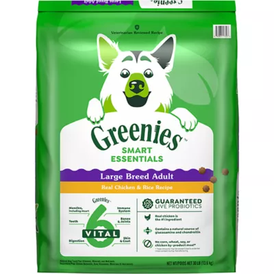 Product Greenies Smart Essentials Adult Large Breed High Protein Dry Dog Food Chicken & Rice, 30 lb. Bag
