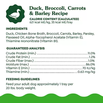 Product Greenies Smart Topper All Life Stages Wet Dog Meal Topper - Duck, Broccoli, Carrots & Barley, 2 oz