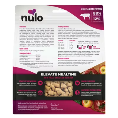 Product Nulo Freeze Dried Raw Dog Food - Grain Free, 8 Oz