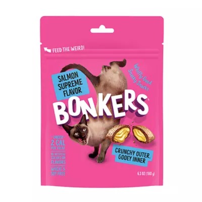 Product Bonkers Crunchy Cat Treats - Salmon Supreme Flavor