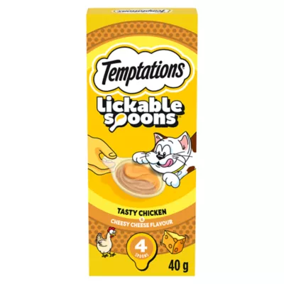 Product Temptations Lickable Spoons Wet Cat Treats - Chicken & Cheese