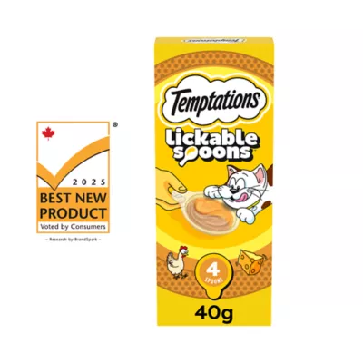 Product Temptations Lickable Spoons Wet Cat Treats - Chicken & Cheese