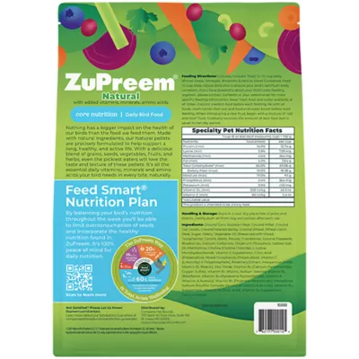 Product ZuPreem® Natural Parrot & Conure Bird Food