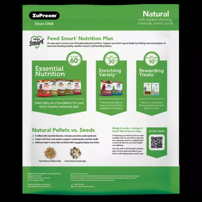 Product ZuPreem® Natural Parrot & Conure Bird Food