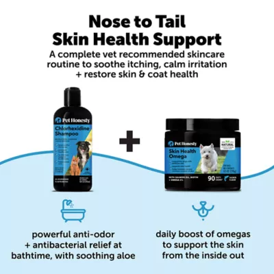 Product Pet Honesty Chlorhexidine Antibacterial Cleansing + Odor Remover Dog and Cat Shampoo
