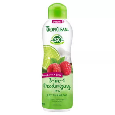 Product TropiClean® Raspberry & Lime 3-in1 Deodorizing Pet Shampoo