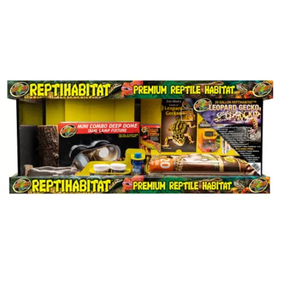 Product Zoo Med 20 Gallon Leopard Gecko ReptiHabitat Terrarium Kit