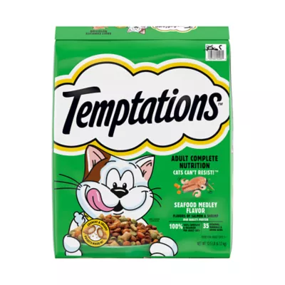 Product Temptations Adult Complete Nutrition Dry Cat Food - Seafood Medley
