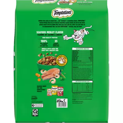 Product Temptations Adult Complete Nutrition Dry Cat Food - Seafood Medley