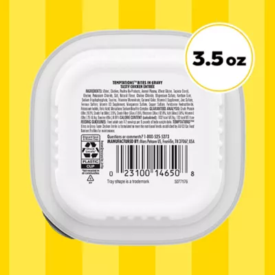 Product Temptations Bites In Gravy Adult Wet Cat Food - 3.5oz