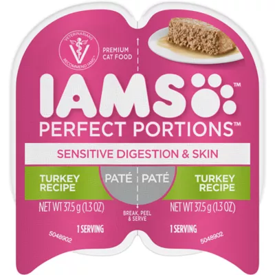 Product IAMS Perfect Portions Sensitive Digestion & Skin Adult Cat Wet Food - Pate, 2.6oz