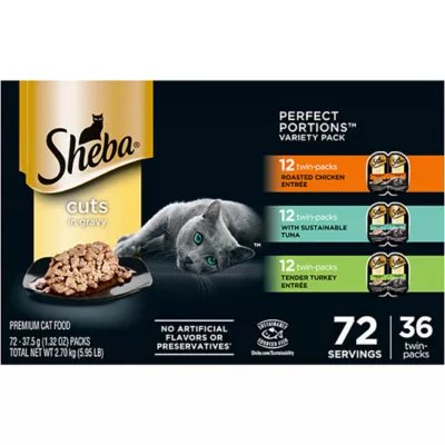 Product Sheba Perfect Portions Adult Cat Wet Food - Cuts in Gravy Variety Pack
