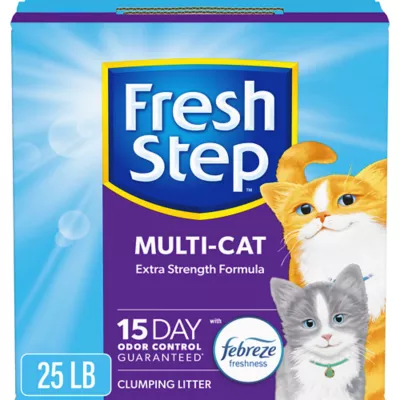 Product Fresh Step Multi-Cat Clumping Cat Litter With Febreze Freshness, Box, 25 LB