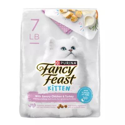 Product Fancy Feast Cat - Dry Food, Kitten, Chicken, Turkey, 7 LB