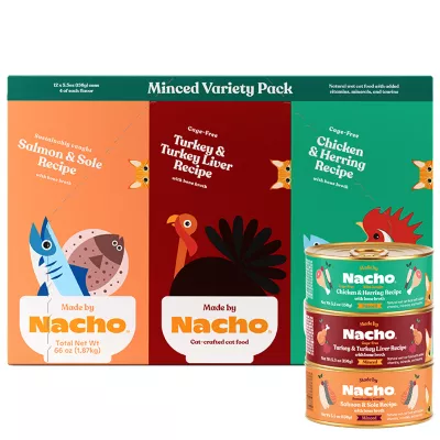 Product Made by Nacho Minced Variety Pack - Grain Free, 12 Ct, 66 Oz