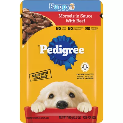 Product Pedigree Puppy Ground Morsels Beef 3.5 OZ