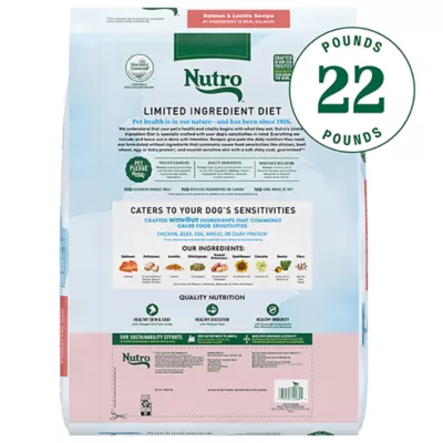 Product Nutro Natural Choice Limited Ingredient Adult Dog Food - Grain Free, Salmon & Lentils Recipe