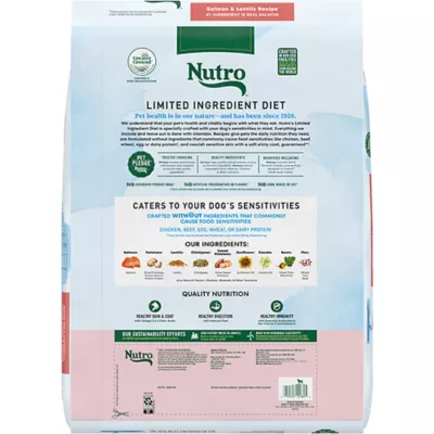 Product Nutro Natural Choice Limited Ingredient Adult Dog Food - Grain Free, Salmon & Lentils Recipe