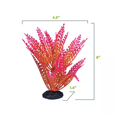 Product GloFish® Artificial Orange & Pink Leaf Plant