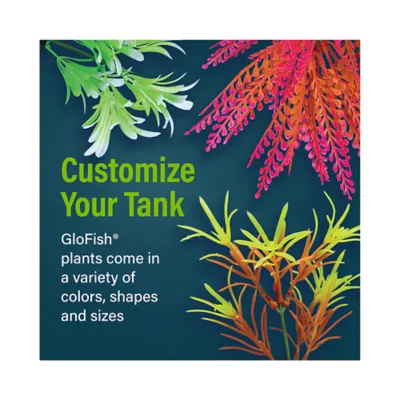 Product GloFish® Artificial Orange & Pink Leaf Plant