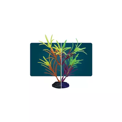 Product GloFish® Artificial Orange & Yellow Leaf Plant