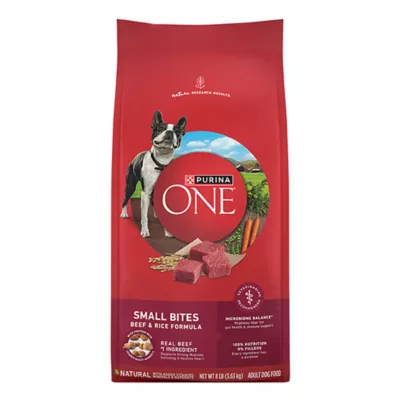Product Purina ONE Small Bites Beef & Rice Adult Dry Dog Food 8 lb